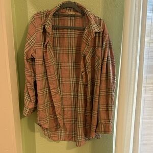 Pink Flannel Shirt